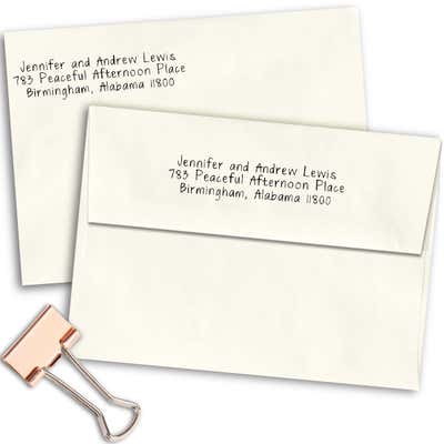Peaceful Afternoon Address Stamp - alternate view