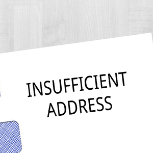 Insufficient Address Rubber Stamp