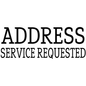 Address Service Requested Stock Stamp