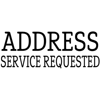 Address Service Requested Stock Stamp - alternate view