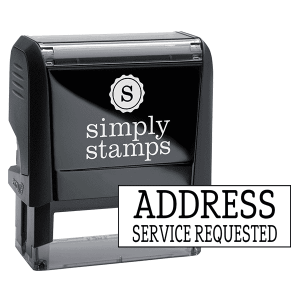 Address Service Requested Stock Stamp