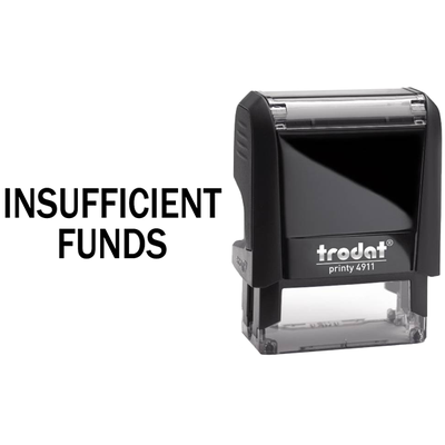 Insufficient Funds Stamp - alternate view