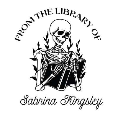 Skull 'n Bones Custom Book Stamp