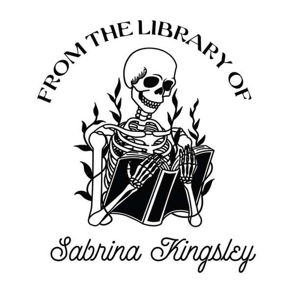 Skull 'n Bones Custom Book Stamp