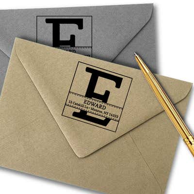 Edward Address Stamp - alternate view