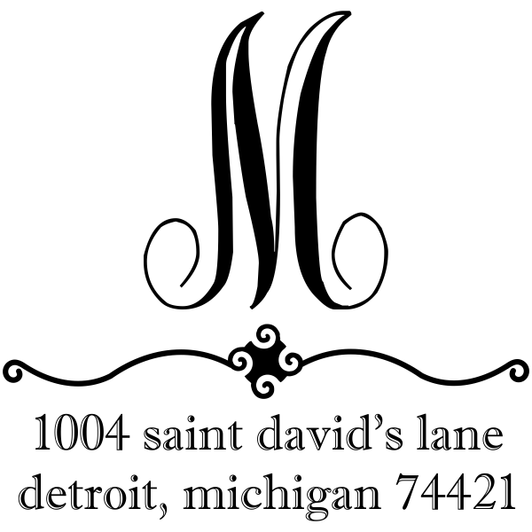 Michigan Address Stamp