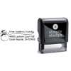 Sketch Snowman Curve Holiday Return Address Stamp Body and Design