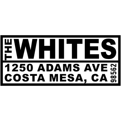 Bold Boxes Return Address Stamp