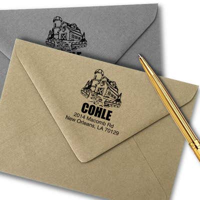 Southern Barn House Return Address Stamp - alternate view