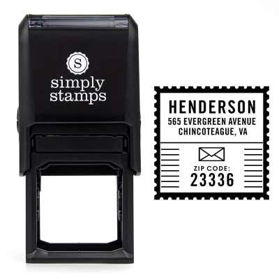 Mail Postal Design Custom Return Address Stamp - alternate view