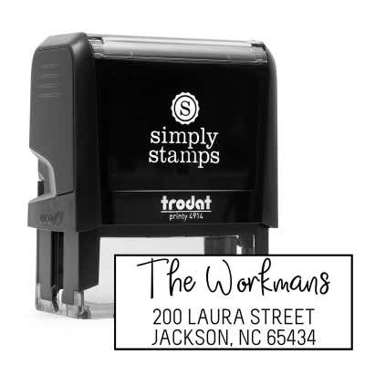 Workman Address Stamp - alternate view