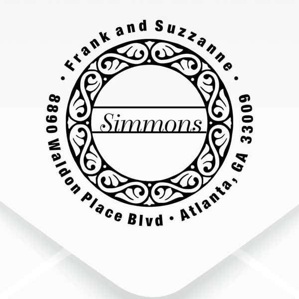 Simmons Return Address Stamp