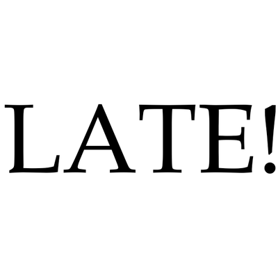 Late Exclamation Teacher Grading Stamp - alternate view