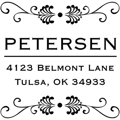 Peterson Square Address Stamp