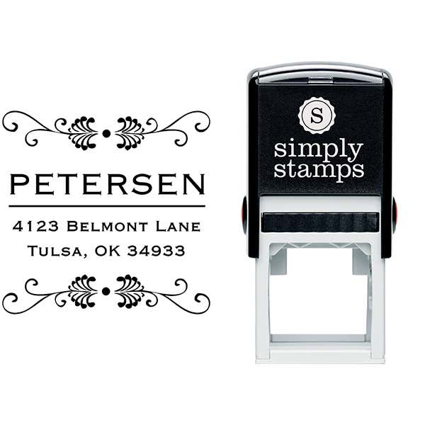 Peterson Square Address Stamp Body and Design