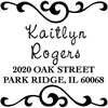 Kaitlyn Square Address Stamp