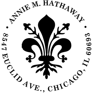 Round Deco Address Stamp