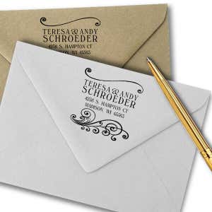 Madison Square Address Stamp Imprint Example