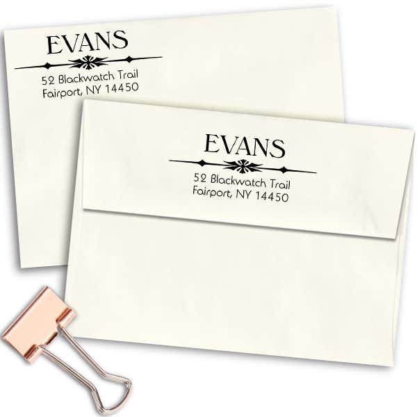 Hollister Point Custom Address Stamp Imprint Example