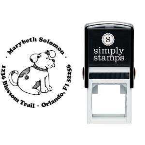 Spotted Dog Return Address Stamp Body and Design