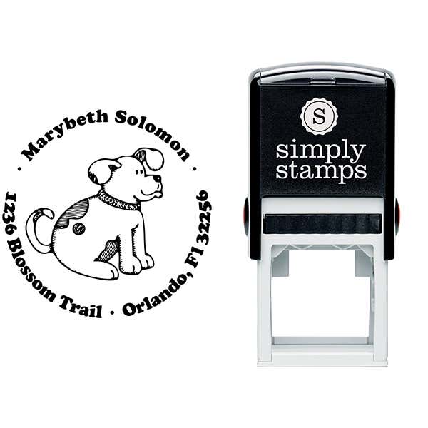 Spotted Dog Return Address Stamp Body and Design