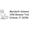 Labrador return address rubber stamp