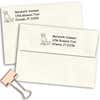 Labrador Dog Return Address Stamp Imprint Example