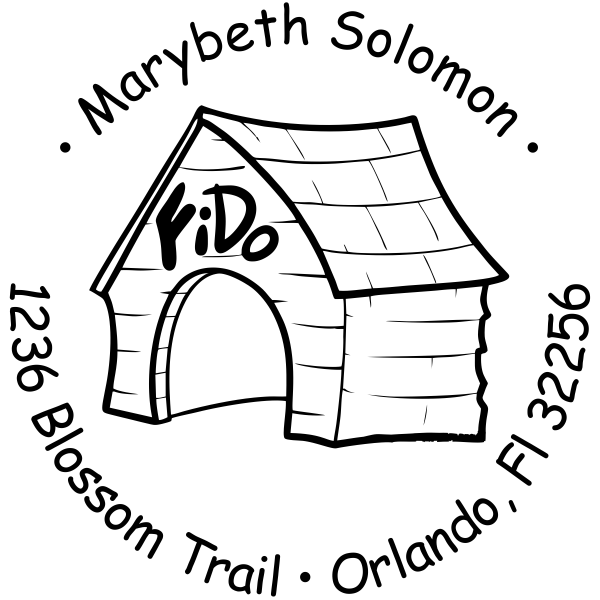 Dog House Address Stamper