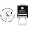 Bloodhound Dog Return Address Stamp Body and Design