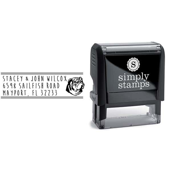 Bulldog Address Stamp Body and Design