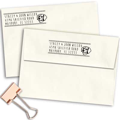 Beagle Address Stamp - alternate view