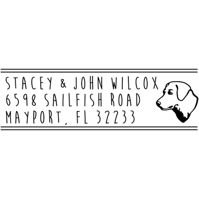 Labrador Dog Address Stamp