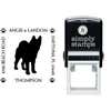 Akita Pet Lover Dog Return Address Stamp Body and Design