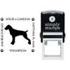 Pointer Pet Lover Dog Return Address Stamp Body and Design