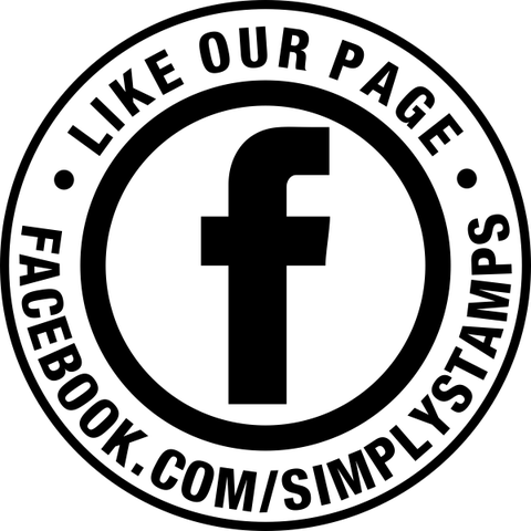 Like Our Facebook Page Round Stamp