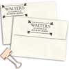 Fleur Corners Return Address Stamp Imprint Example