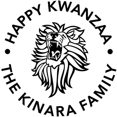 Happy Kwanzaa Lion Holiday Rubber Stamp