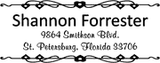 Forrester Heart Deco Address Stamp