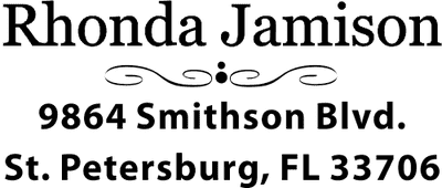 Jamison Deco Return Custom Address Stamp