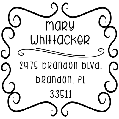 Whittaker Whimsical Return Address Stamp