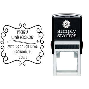 Whittaker Whimsical Return Address Stamp Body and Design
