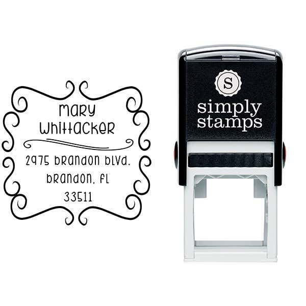Whittaker Whimsical Return Address Stamp Body and Design