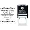 Flanagan Heart Deco Address Stamp Body and Design