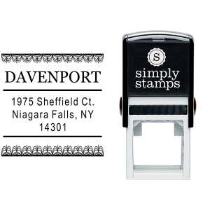 Davenport Deco Curtain Address Stamp Body and Design