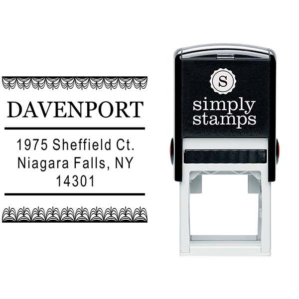 Davenport Deco Curtain Address Stamp Body and Design
