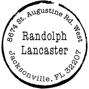 Lancaster Border Custom Address Stamper