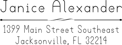 Alexander Simple Return Address Stamp