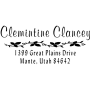 Clancey Vine Address Stamp