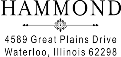 Hammond Art Deco Address Stamper
