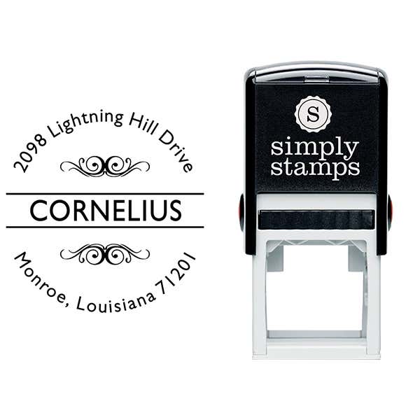Cornelius Deco Address Stamp Body and Design